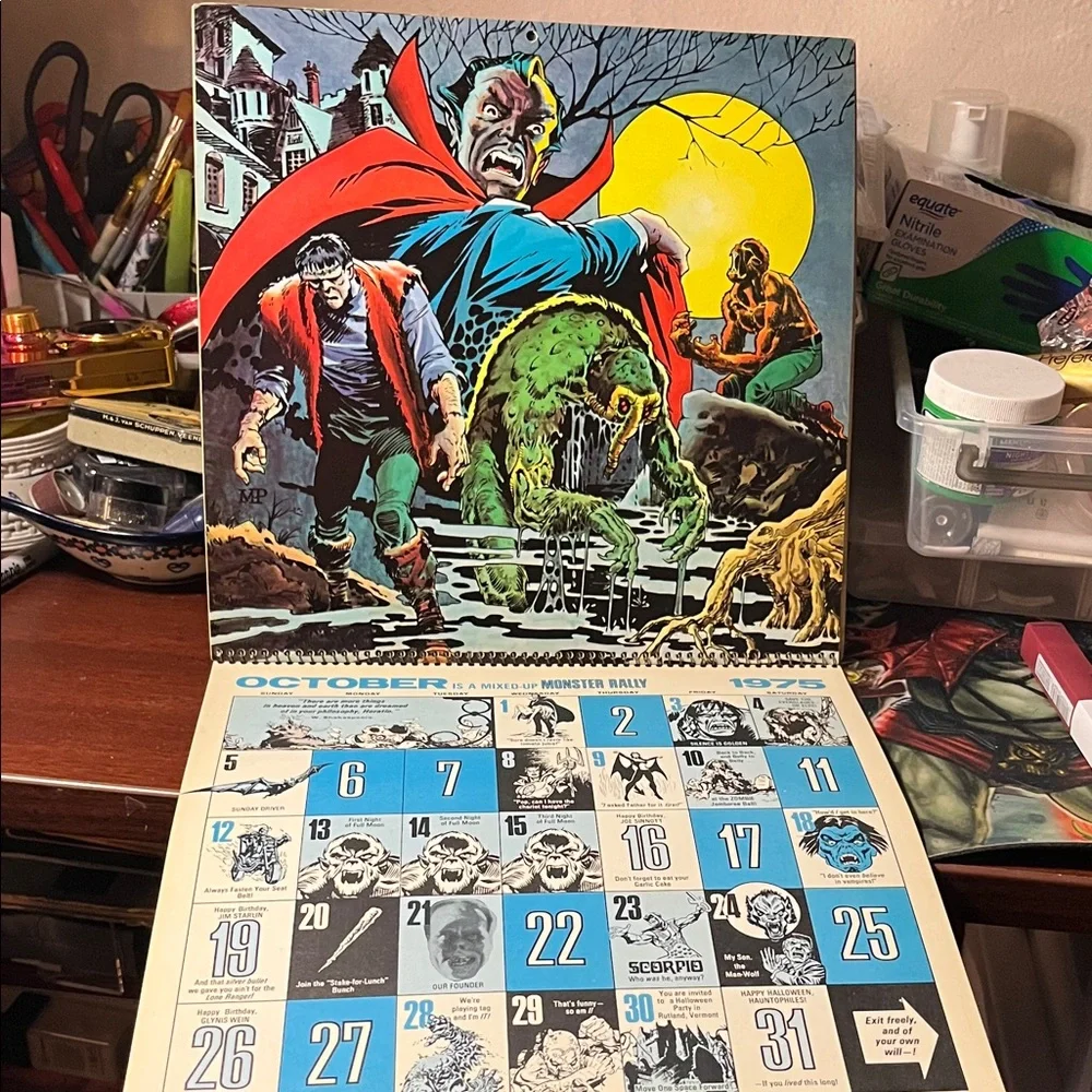 Marvel Red and Black Home Office Calendar
